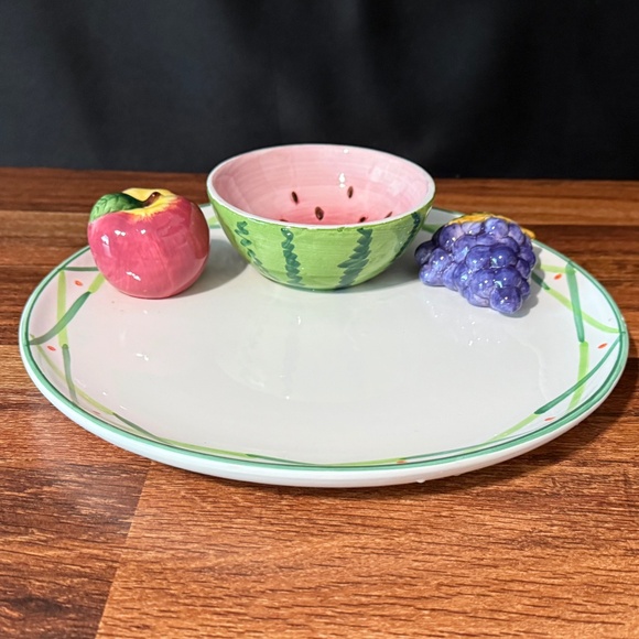 WORLD BAZAARS INC Fruit Serving Tray with Bowl - Picture 8 of 12